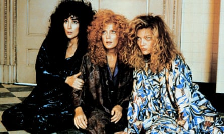 Sarandon with Cher and Michelle Pfeiffer in The Witches of Eastwick, 1987.