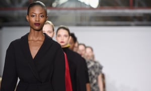 Models on the runway at J. JS Lee’s show