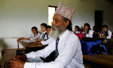 Nepali Grandpa Sex - Nepali grandfather of eight goes back to school | Nepal | The Guardian