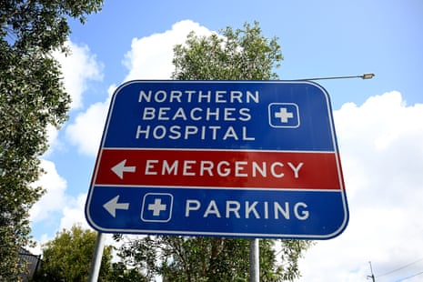 A sign for the Northern Beaches hospital