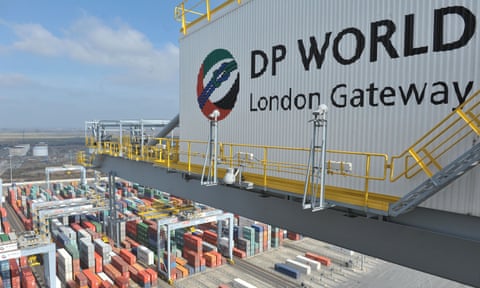 DP World London Gateway, the container port in Stanford-le-Hope, Essex.