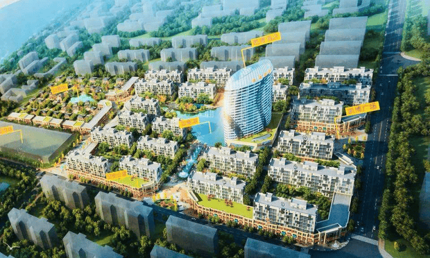 An illustration of plans for Kai Bo Plaza on Otres beach, Sihanoukville.