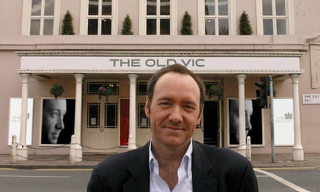 Kevin Spacey outside Old Vic