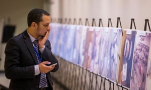 The âCaesarâ photographs of people killed in detention in Syria on display at the UN headquarters in New York, 2015