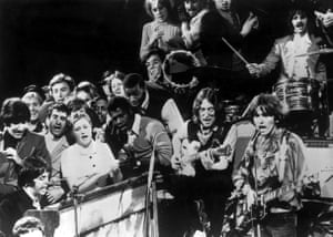 The Beatles performing Hey Jude on the David Frost Show, 1968