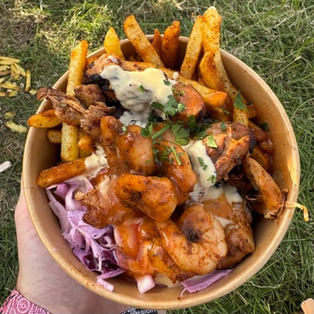 Cajun surf and turf at Glastonbury