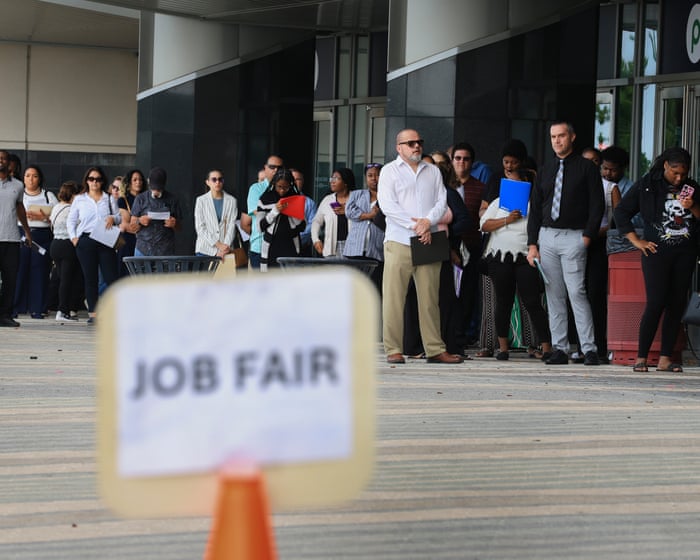 Scams, silence, rejection: US job seekers describe ‘depressing’ work prospects