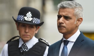 Khan wants the Met under commissioner, Cressida Dick, left, to recruit far more BAME people than it does at present.