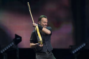 ‘No fan could go home feeling cheated of the Springsteen they most love’: Bruce at the Etihad Stadium, Manchester last week 