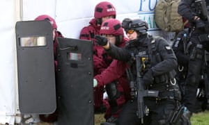 Counter Terror Exercise Simulates Vehicle Attack In Edinburgh Uk News The Guardian