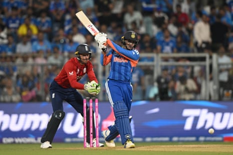 Abhishek Sharma hits a shot