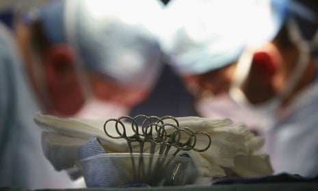 Surgeons during an operation