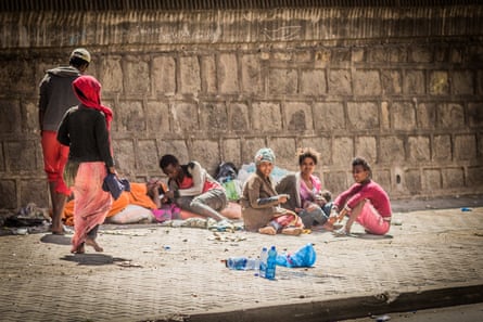 Street kids in Addis Ababa