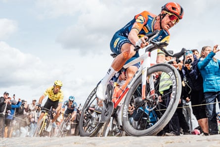 Mads Pedersen astatine Paris-Roubaix successful April.
