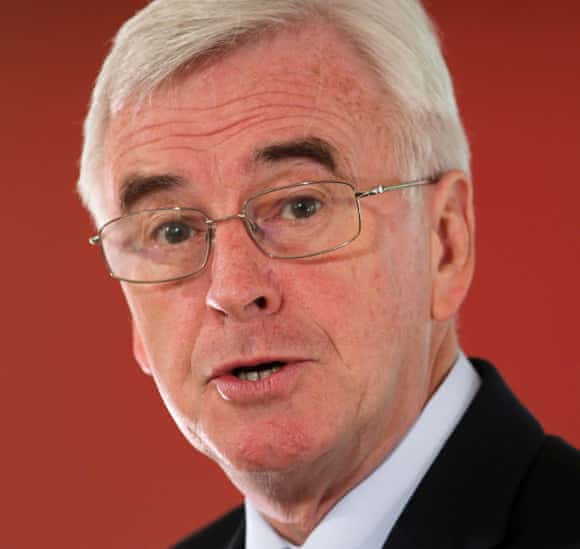 John McDonnell, who described Brexit as an 'enormous opportunity'.