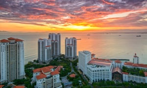 Ghost town … Straits Quay, George Town, Penang