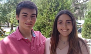 Claudia Sofía Báez Sola, 18, and her brother Esteban Rene Báez Sola, 15, fled Puerto Rico for Florida after the island was battered by Hurricane Maria.
