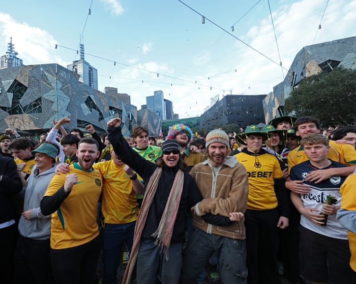 Flares, chants and ecstatic Socceroos fans: Melbourne football lovers celebrate ‘the greatest day’