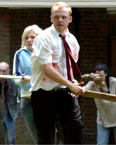 Simon Pegg and Kate Ashfield in Shaun of the Dead.