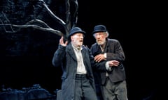 Nothing to be done … Patrick Stewart (Vladimir) and Ian McKellen (Estragon) in Waiting for Godot.