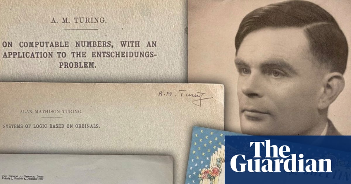 Alan Turing papers saved from shredder could fetch £150,000