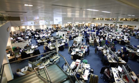 The Daily Telegraph’s ‘integrated’ newsroom.