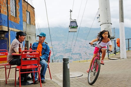 Cable cars and escalators now carry tens of thousands of people a day between Medellín’s comunas and the city centre.