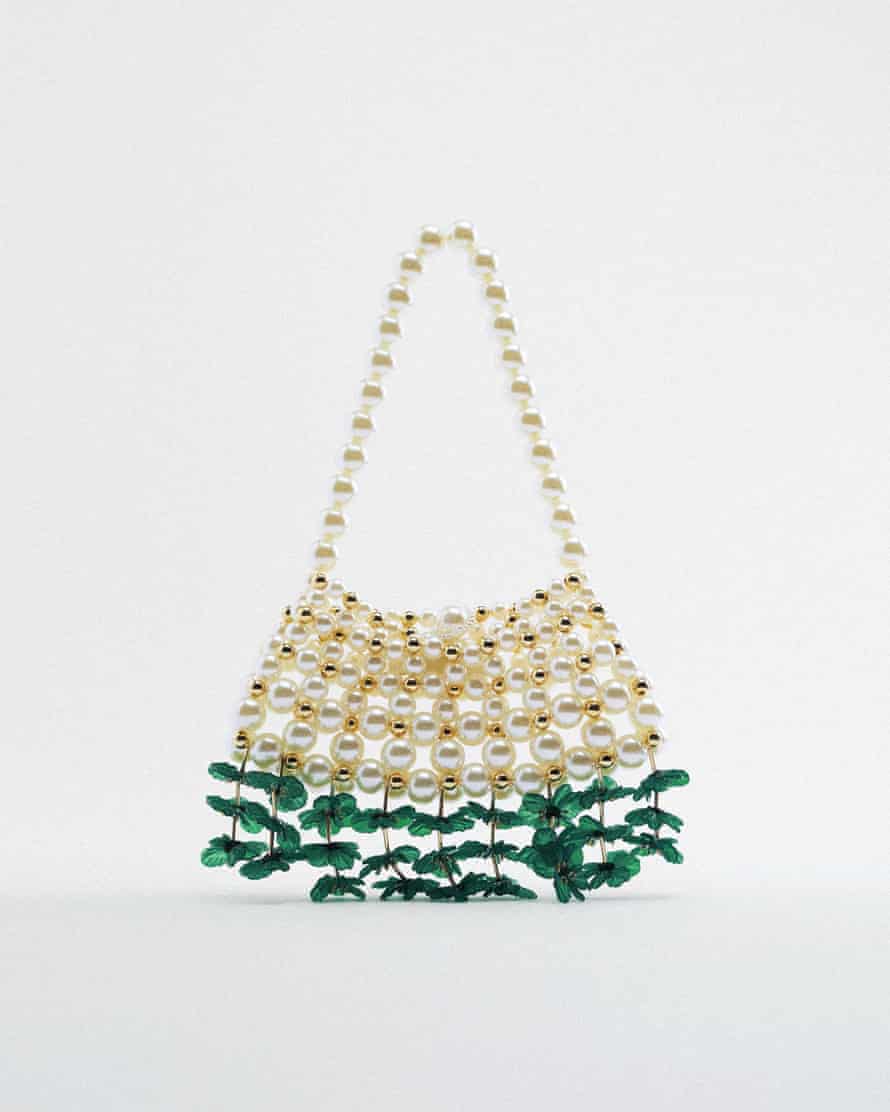 Floral embellished bag by Zara