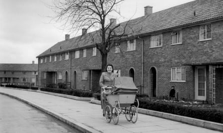 Council houses in the Adeyfield district of Hemel Hempstead, the new town in Hertfordshire, in 1954.
