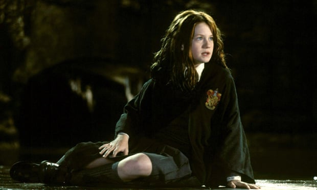 Wright as Ginny Weasley in Harry Potter and the Chamber of Secrets, 2002.