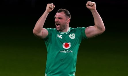 Tadhg Beirne celebrates Ireland’s successful title defence