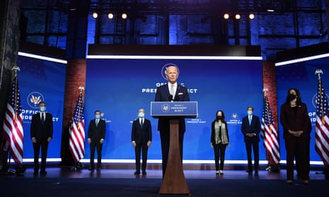 Joe Biden announces his national security team in Wilmington, Delaware, 24 November 2020.