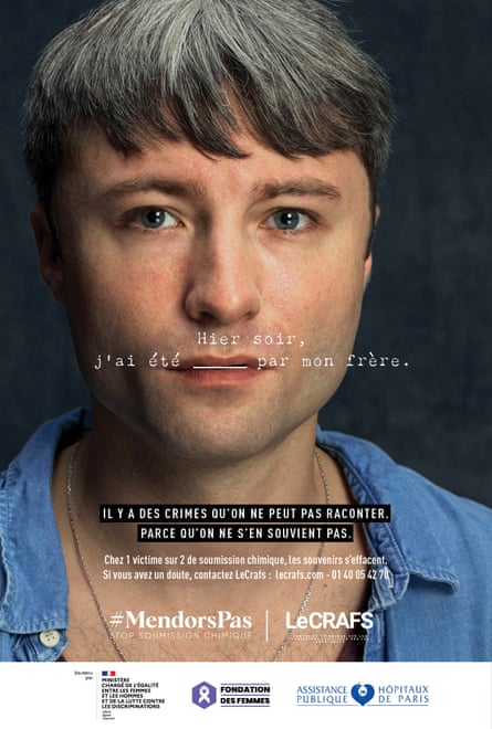 A man on a public information campaign poster for MendorPas.