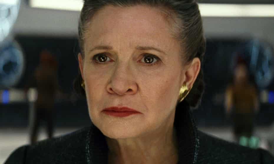 Calling the shots ... Carrie Fisher as General Leia Organa.