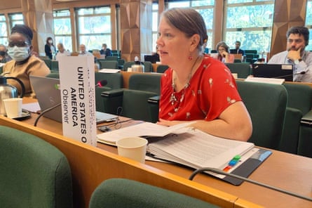 Senior Environmental Protection Agency policy adviser Karissa Kovner at an environmental convention in Rome last year.