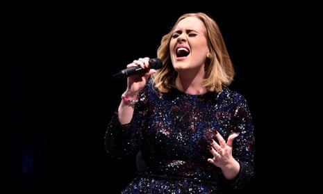 Adele Performs At the SSE Hydro in Glasgow on Friday night.