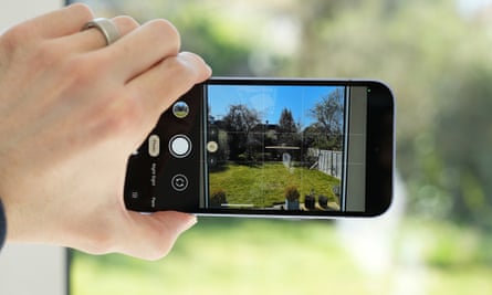 The Google camera app on a Pixel 9a.