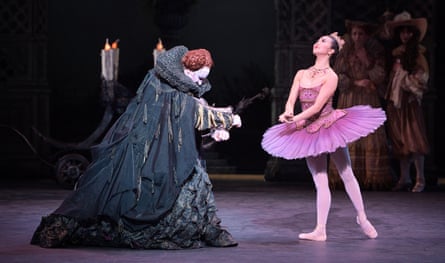 James Streeter as Carabosse and Shiori Kase as Lilac Fairy in Kenneth MacMillan’s The Sleeping Beauty, 2018.