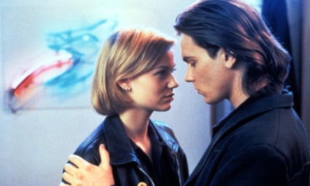 With Samantha Mathis in The Thing Called Love, 1993.