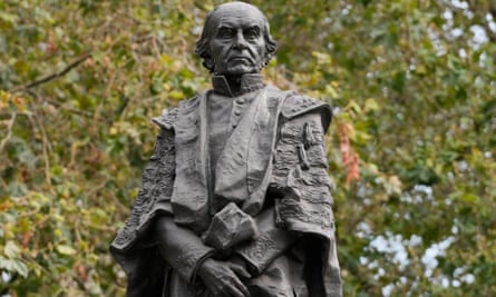 The Gladstone Memorial, a statue of former British prime minister William Gladstone, the son of sugar and coffee plantation owner John Gladstone, in London.