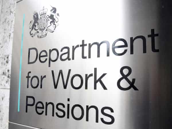 Department for Work and Pensions sign