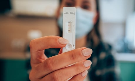 Positive test result by using rapid test device