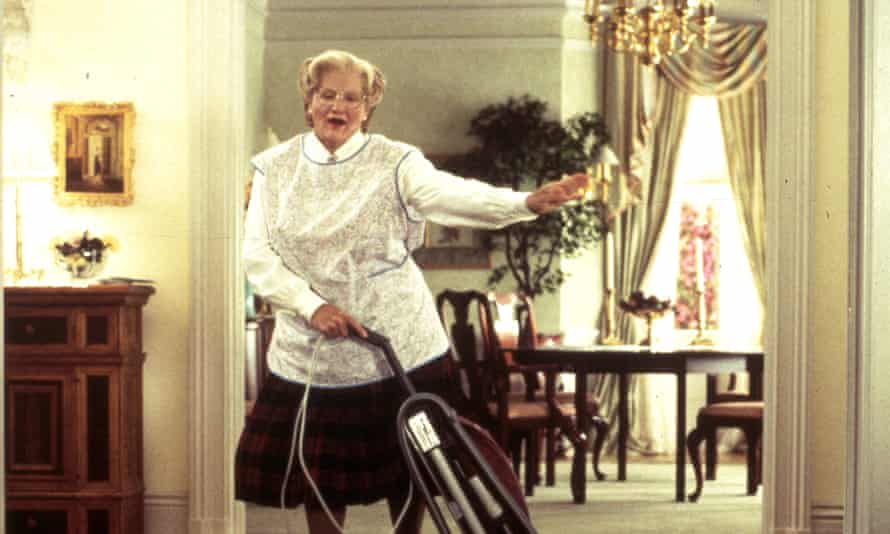 Robin Williams in Mrs Doubtfire.