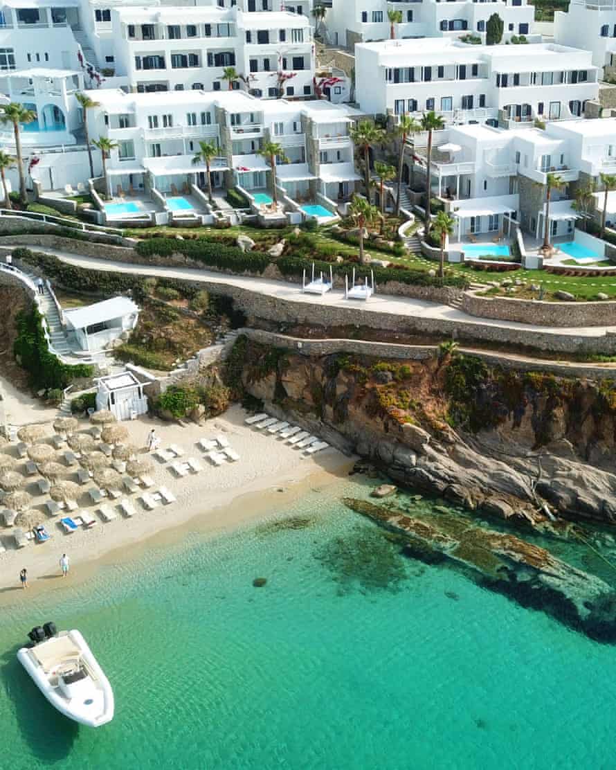 Grecotel Mykonos aerial view