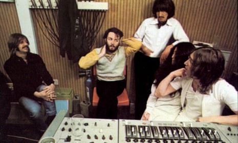 The Beatles in the studio in 1969.
