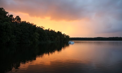 Sunset on the Großer Rheinsberger See