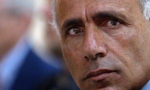 Israeli nuclear whistleblower Mordechai Vanunu at a media conference in Jerusalem in 2005.