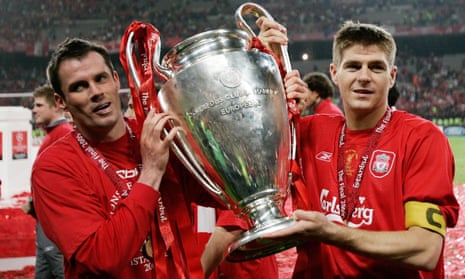 Carragher og Gerrard i lykkeligere tider.
