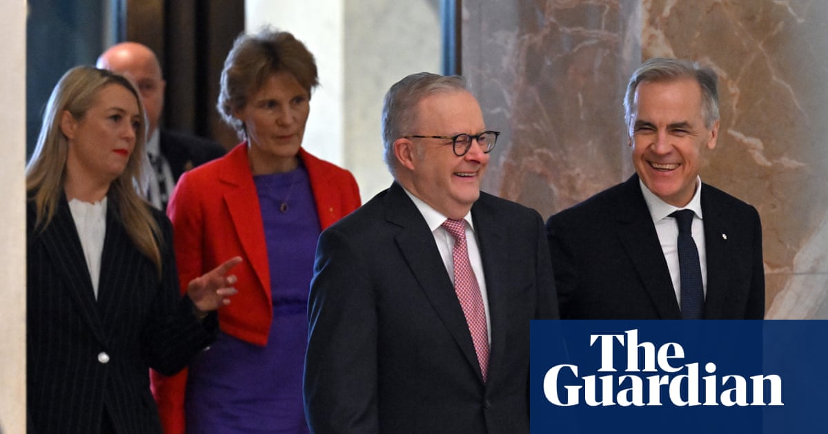 Canadian PM Mark Carney offers to team up with Australia as ‘strategic cousins’ to push back against dominant superpowers