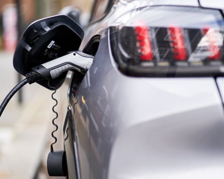 A car being charged